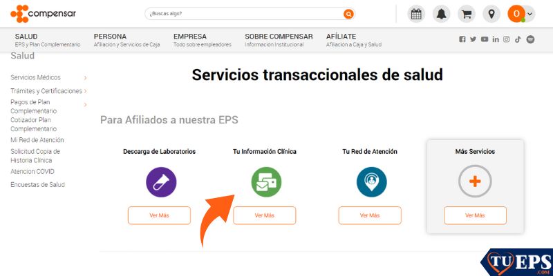 como descargar historia clinica compensar