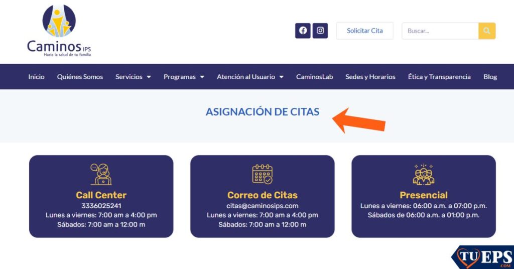 como sacar una cita en la fundación caminos